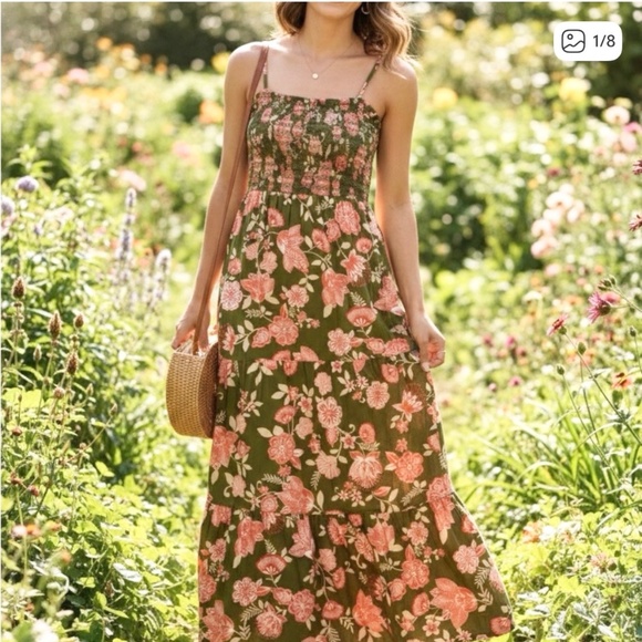 Patrons of Peace Dresses & Skirts - NWT Patrons of Peace Boho Floral Maxi Crossover Dress whimsigoth fairycore